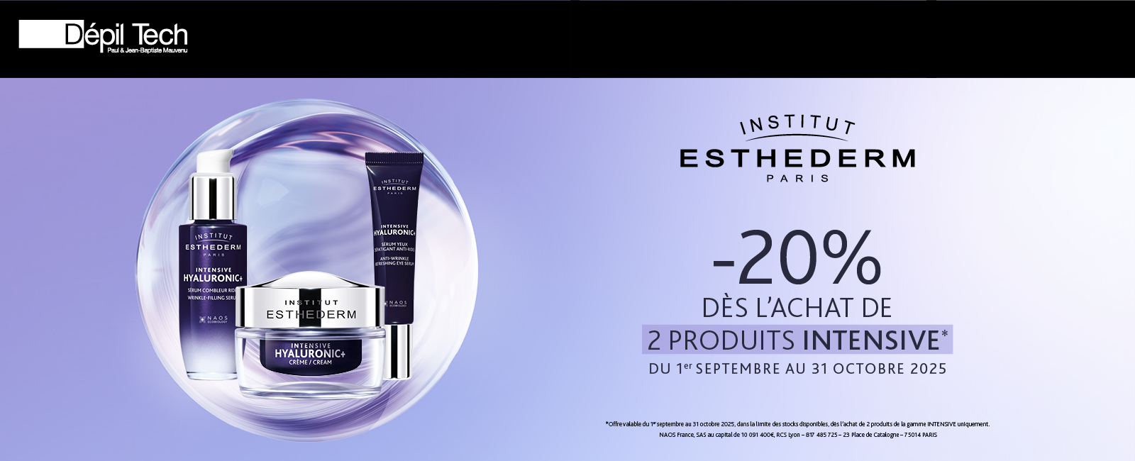 OFFRE ESTHEDERM – Offre d’épilation définitive